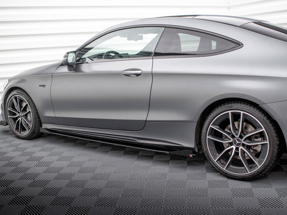 Street PRO Side Skirts Diffusers + Flaps Mercedes-AMG C43 Coupe C205 Facelift - 3 