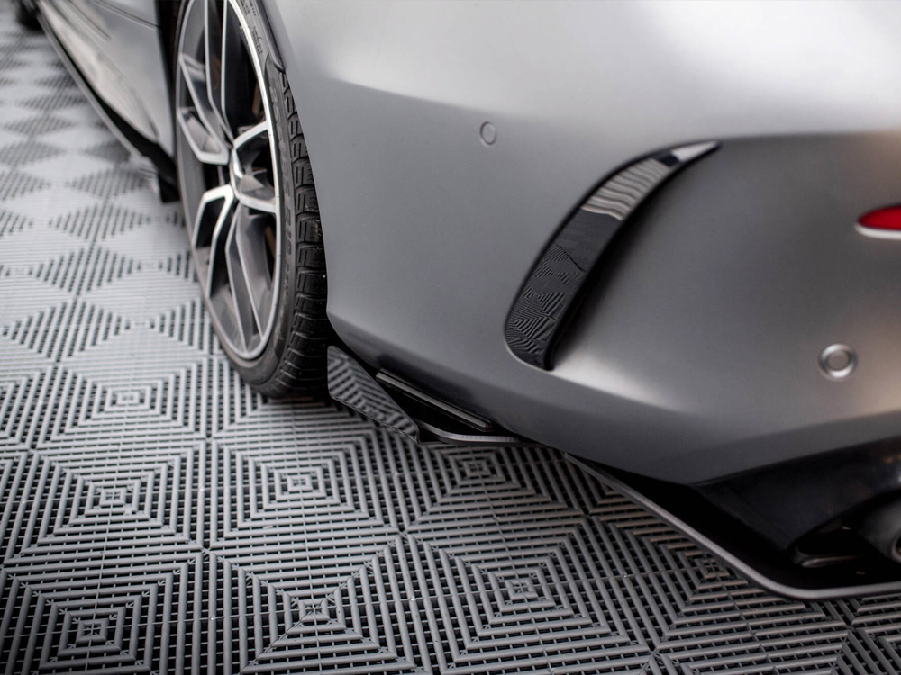 Street Pro Rear Side Splitters + Flaps Mercedes-AMG C43 Coupe C205 Facelift - 3 