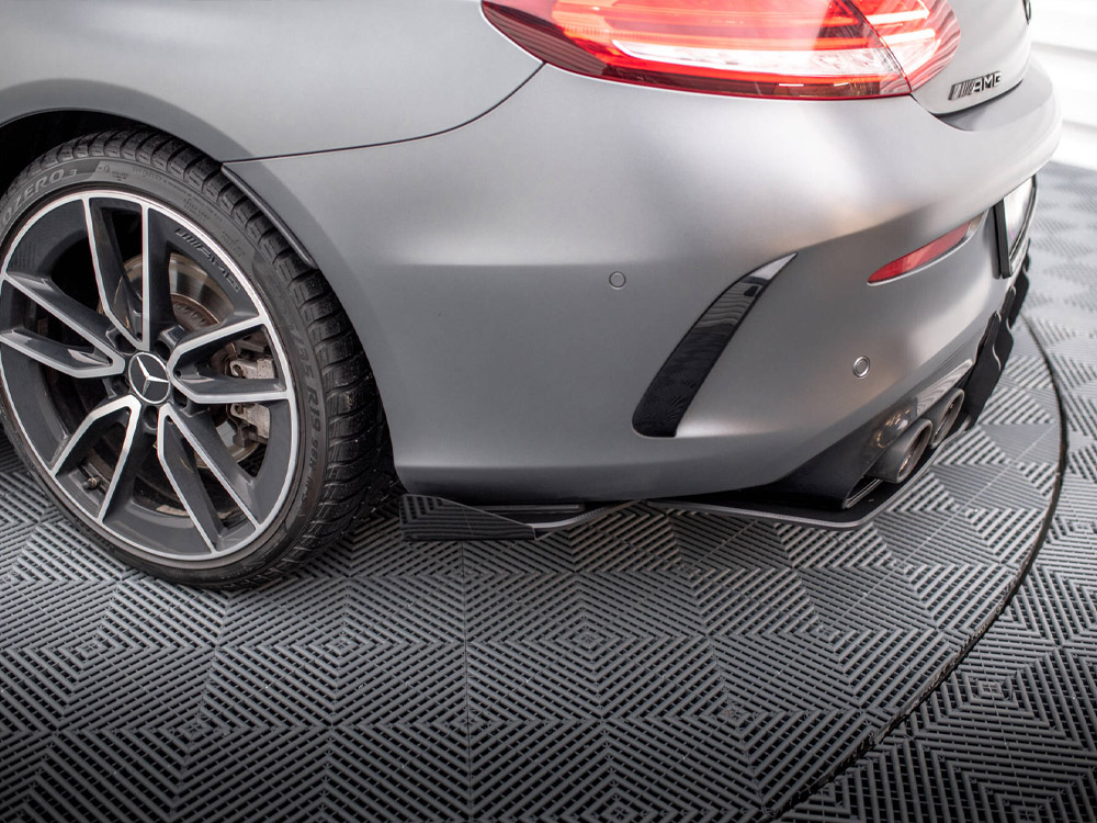 Street Pro Rear Side Splitters + Flaps Mercedes-AMG C43 Coupe C205 Facelift - 4 
