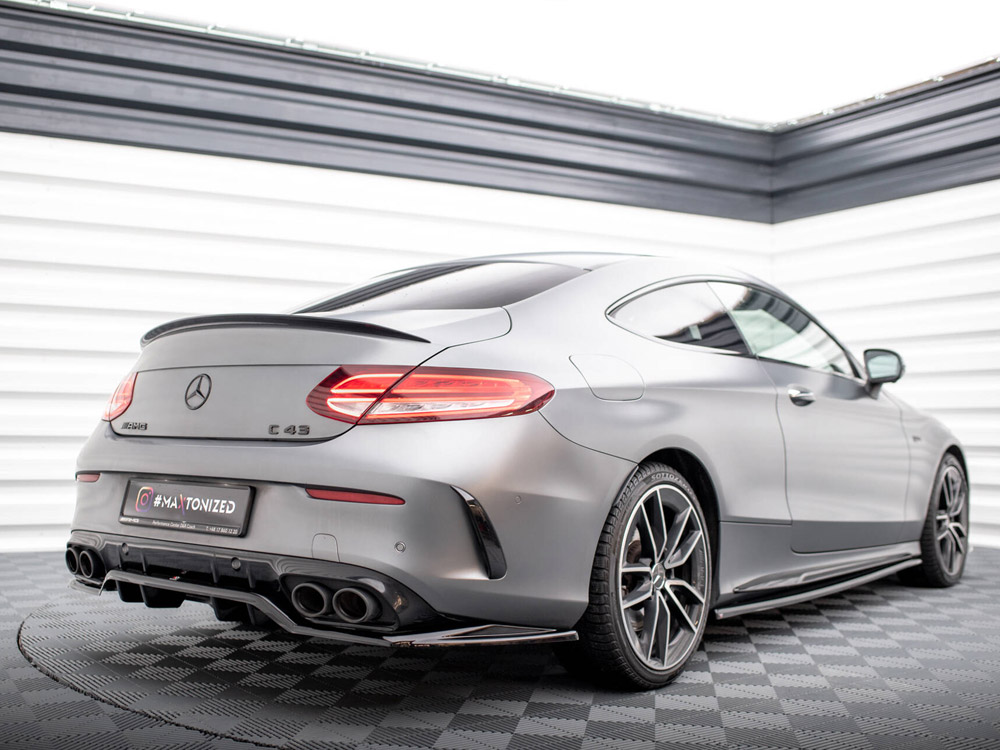 Rear Splitter (Vertical Bars) Mercedes-AMG C43 Coupe C205 Facelift - 2 
