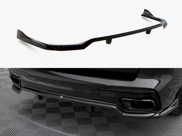 Central Rear Splitter (Vertical Bars) BMW X7 M-Pack G07 Facelift