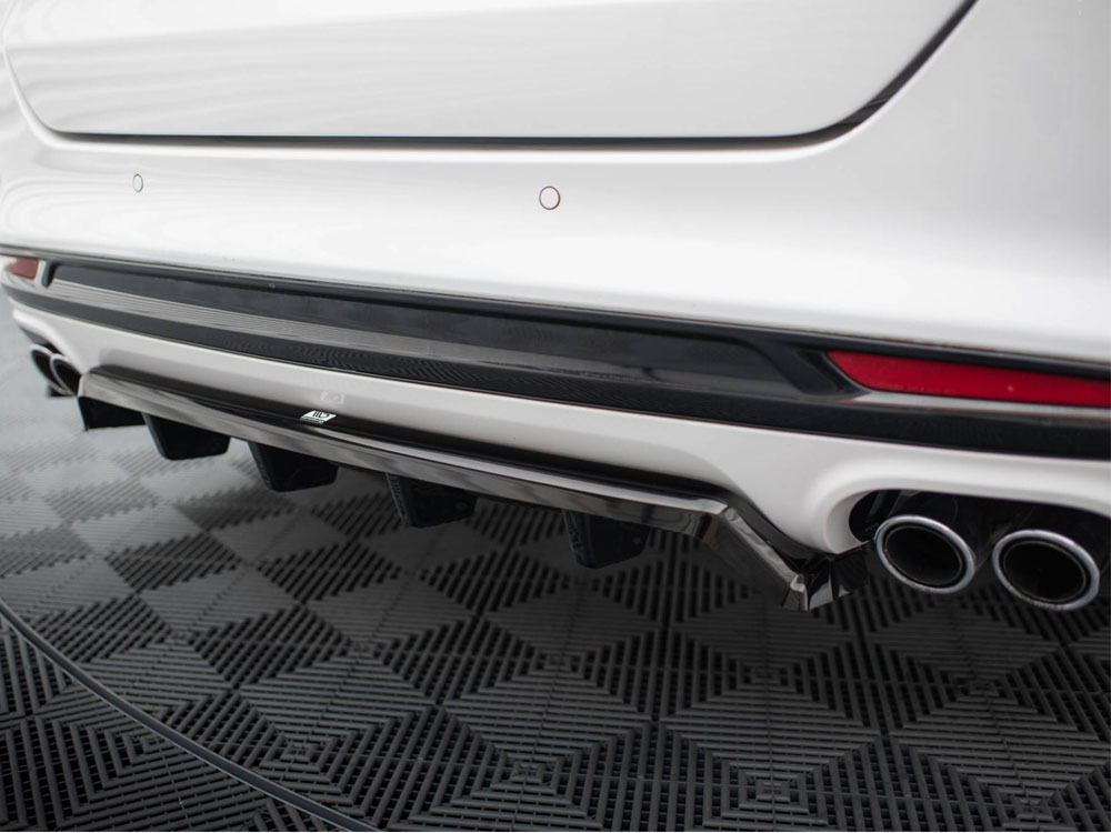 Central Rear Splitter (Vertical Bars) Ford Mondeo Sport Mk5 Facelift / Fusion Sport Mk2 Facelift - 4 