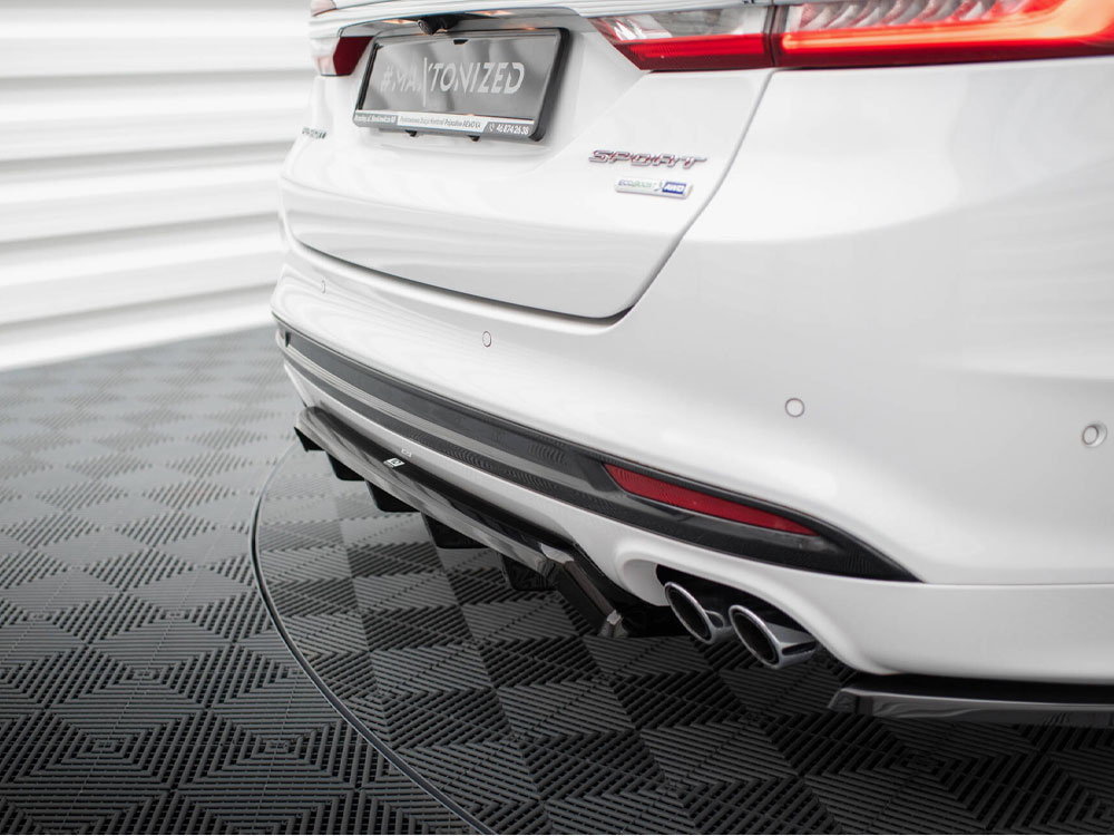 Central Rear Splitter (Vertical Bars) Ford Mondeo Sport Mk5 Facelift / Fusion Sport Mk2 Facelift - 3 