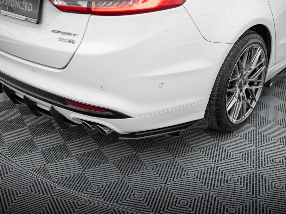 Street Pro Rear Side Splitters + Flaps Ford Mondeo Sport Mk5 Facelift / Fusion Sport Mk2 Facelift - 3 