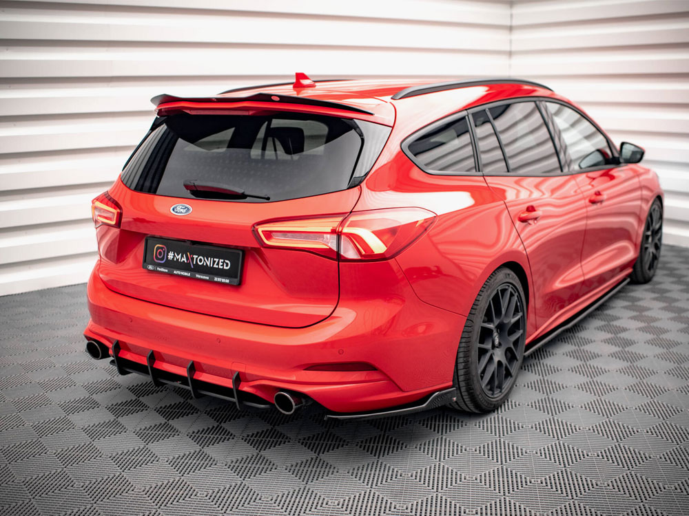 Rear Side Splitters V.6 Ford Focus ST Estate Mk4 - 2 