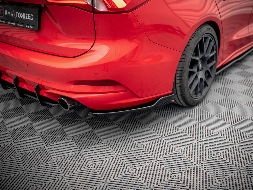 Rear Side Splitters V.6 Ford Focus ST Estate Mk4 - 3 