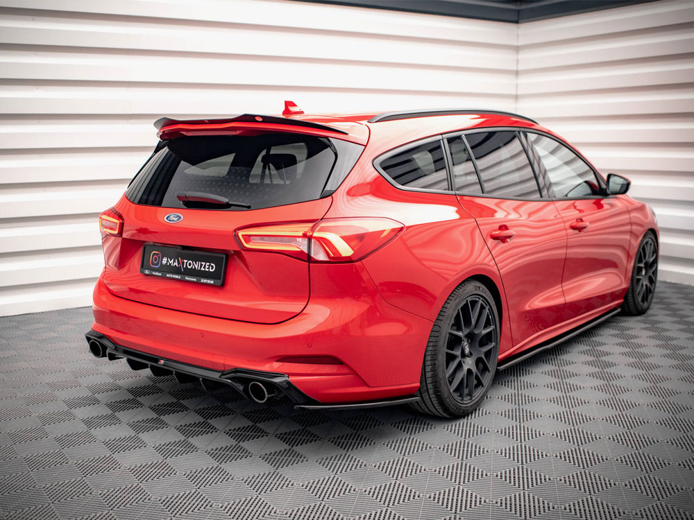Rear Side Splitters V.7 Ford Focus ST Estate Mk4 - 2 