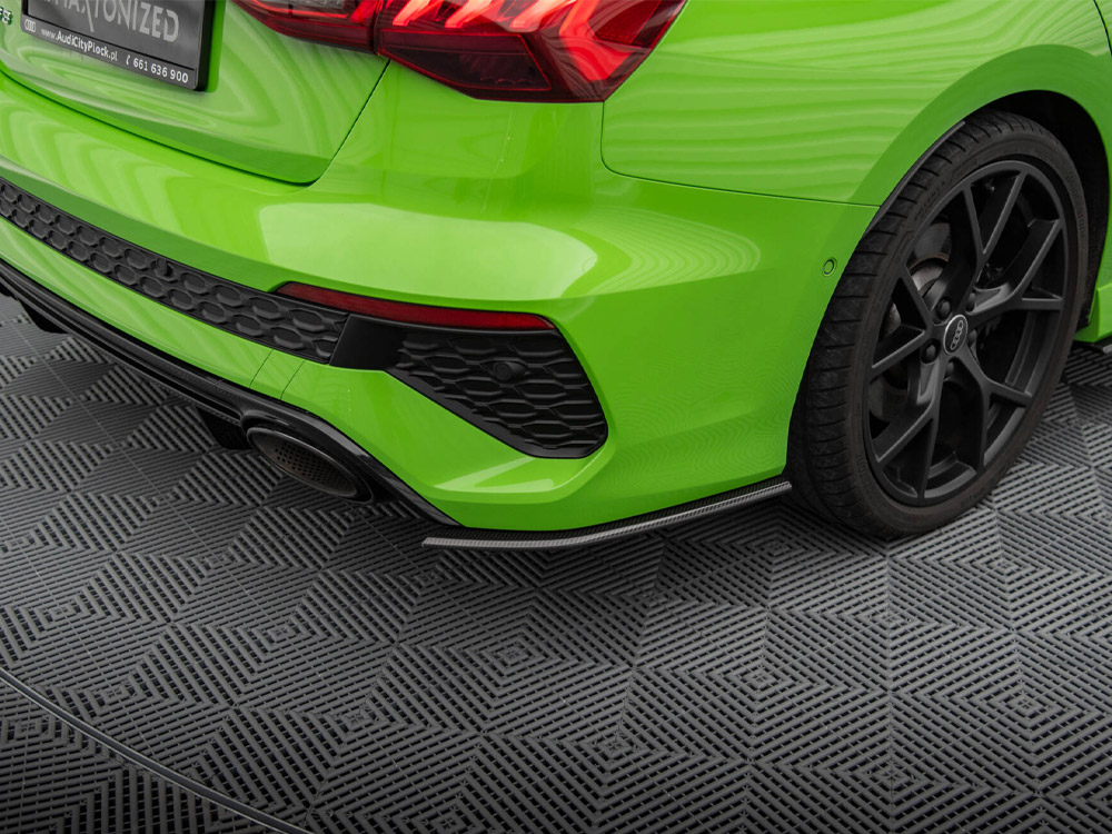 Carbon Fiber Rear Side Splitters Audi RS3 Sedan 8Y - 3 