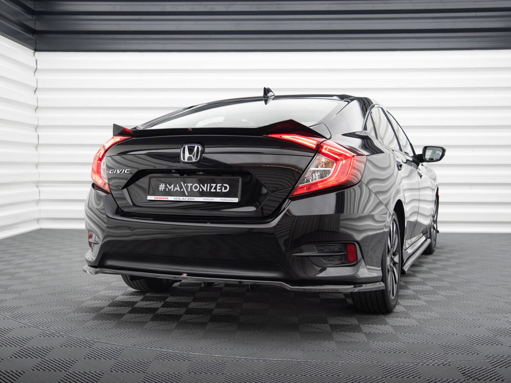 Central Rear Splitter (Vertical Bars) Honda Civic Mk10 - 2 