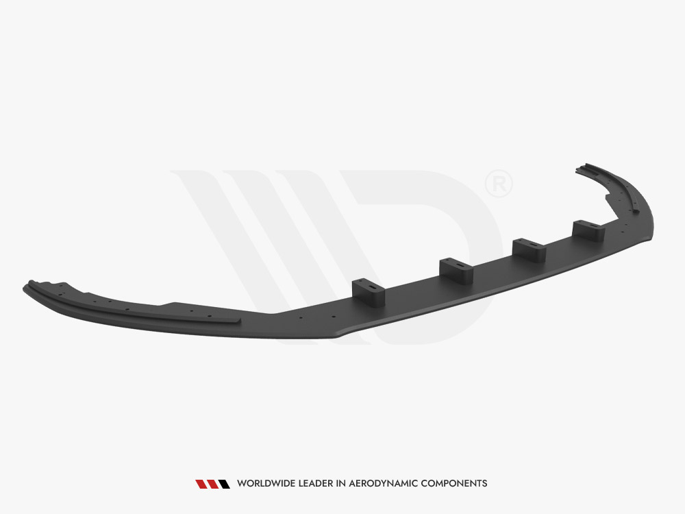 Street PRO Front Splitter Ford Focus ST / ST-Line Mk4 - Black-Red - 5 