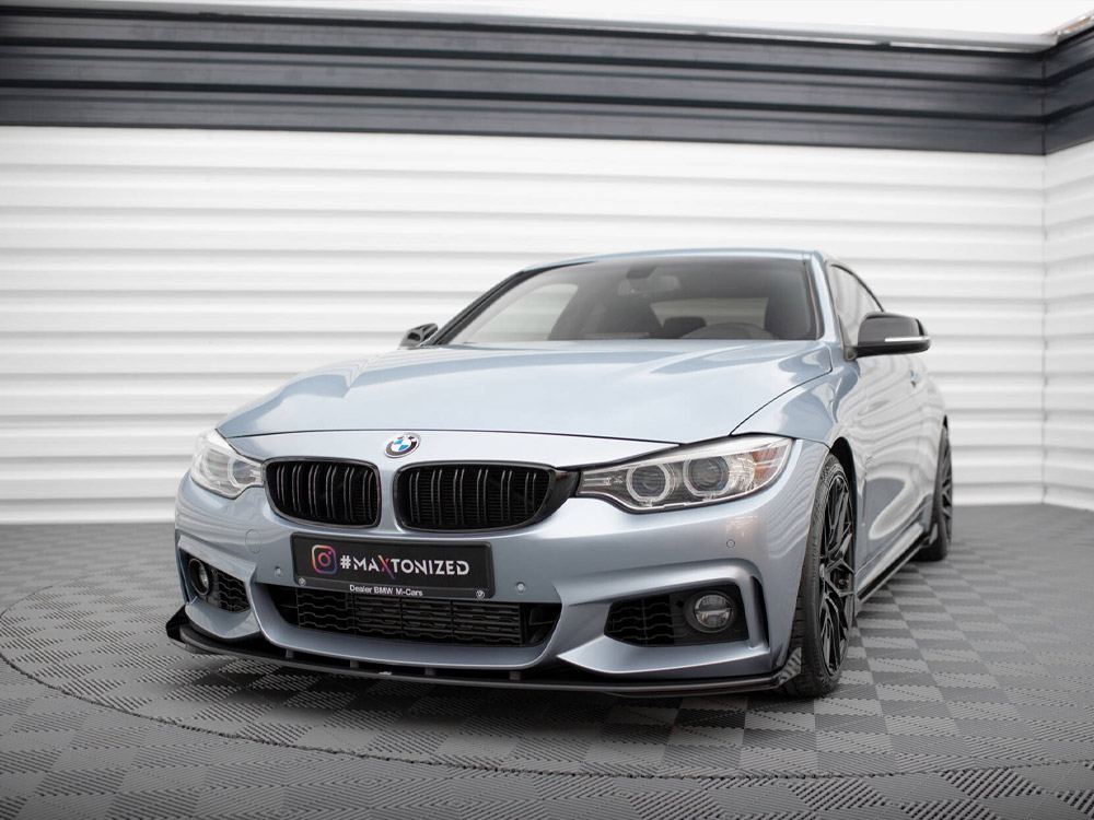 Street PRO Front Splitter + Flaps BMW 4 Coupe / Gran Coupe / Cabrio M-Pack F32 / F36 / F33 - 2 