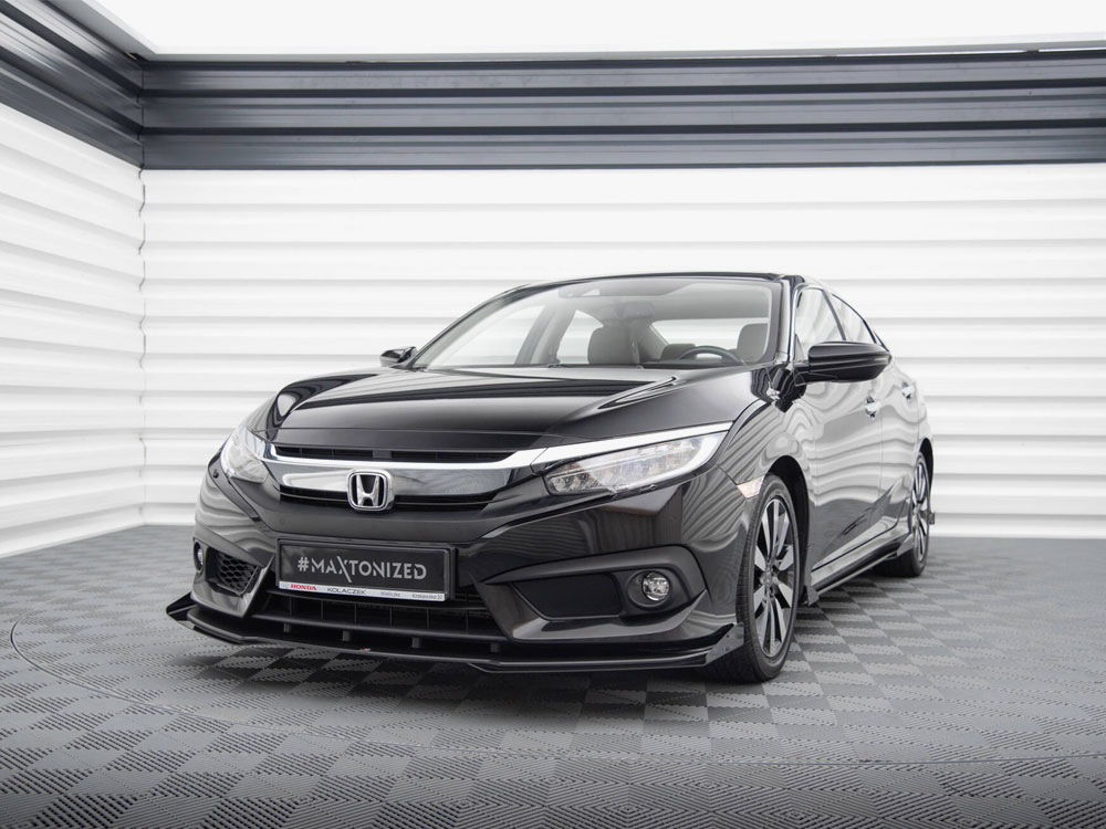 Street PRO Front Splitter + Flaps Honda Civic Mk10 - 2 
