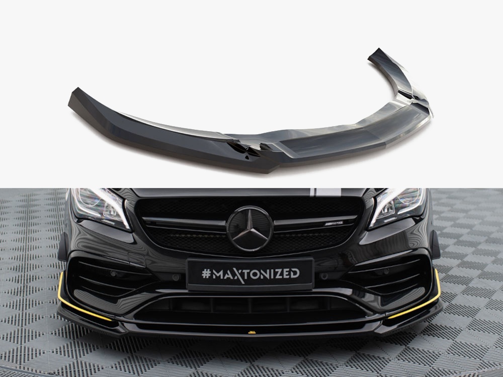Front Splitter V.4 Mercedes-AMG CLA 45 Aero C117 Facelift - 1 