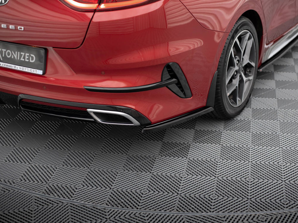 Rear Side Splitters Kia ProCeed GT / GT-Line Mk1 - 3 