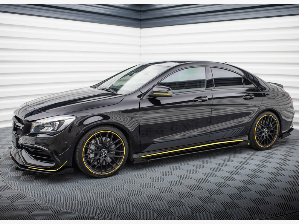Street PRO Side Skirts Diffusers + Flaps Mercedes-AMG CLA 45 C117 Facelift - 2 