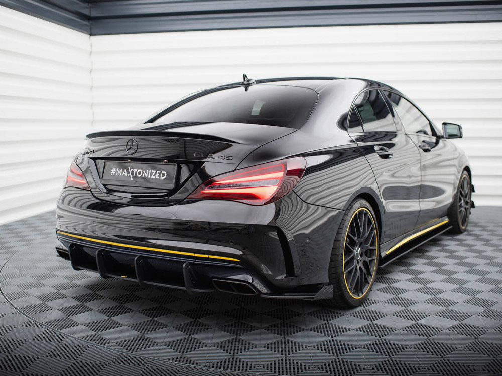 Street Pro Rear Side Splitters + Flaps Mercedes-AMG CLA 45 C117 Facelift - 2 