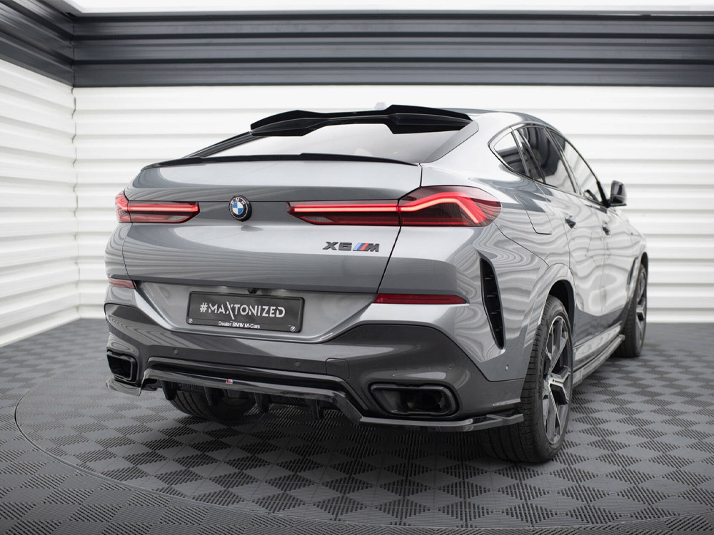 Central Rear Splitter (Vertical Bars) V.1 BMW X6 M-Pack G06 Facelift - 2 