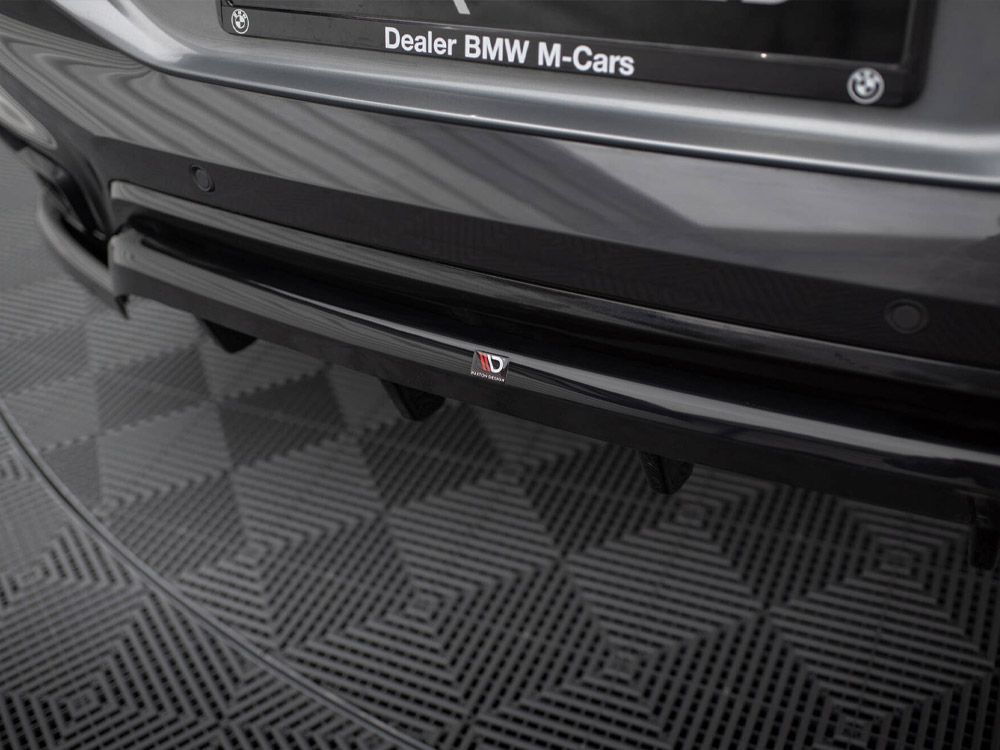 Central Rear Splitter (Vertical Bars) V.2 BMW X6 M-Pack G06 Facelift - 4 