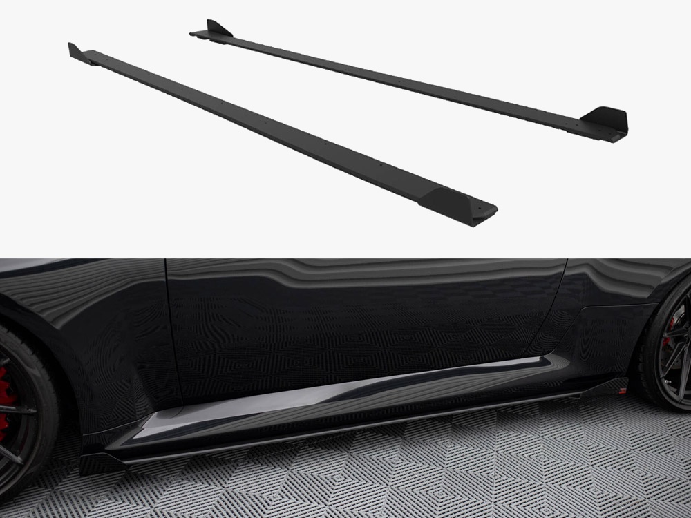 Street PRO Side Skirts Diffusers V.1 + Flaps BMW M2 G87 - 1 