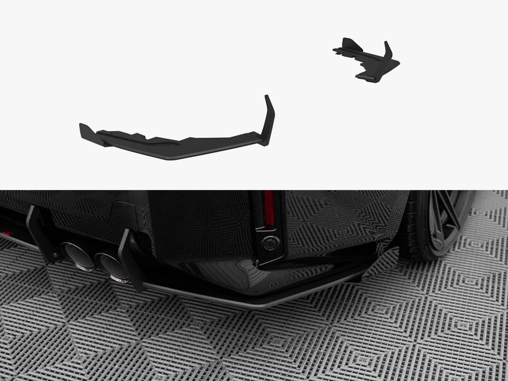 Street Pro Rear Side Splitters V.1 + Flaps BMW M2 G87 - 1 