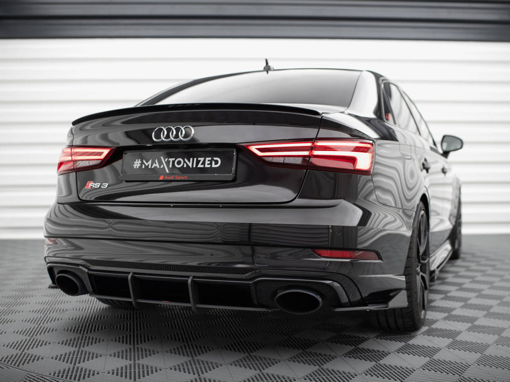 Street Pro Rear Side Splitters + Flaps Audi RS3 Sedan 8V Facelift - 2 