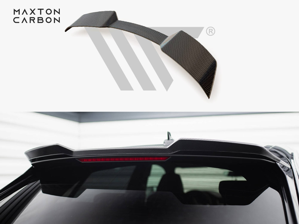 Carbon Fiber Tailgate Spoiler (Upper) Audi RSQ8 Mk1 - 1 
