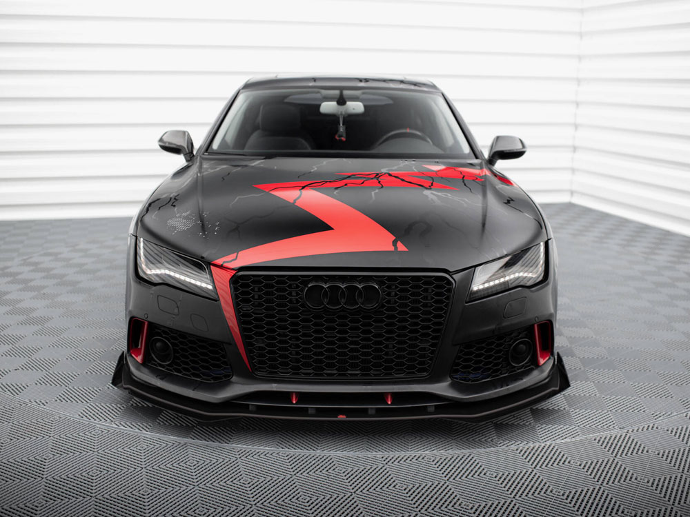 Street PRO Front Splitter + Flaps Audi A7 RS7 Look C7 - 3 