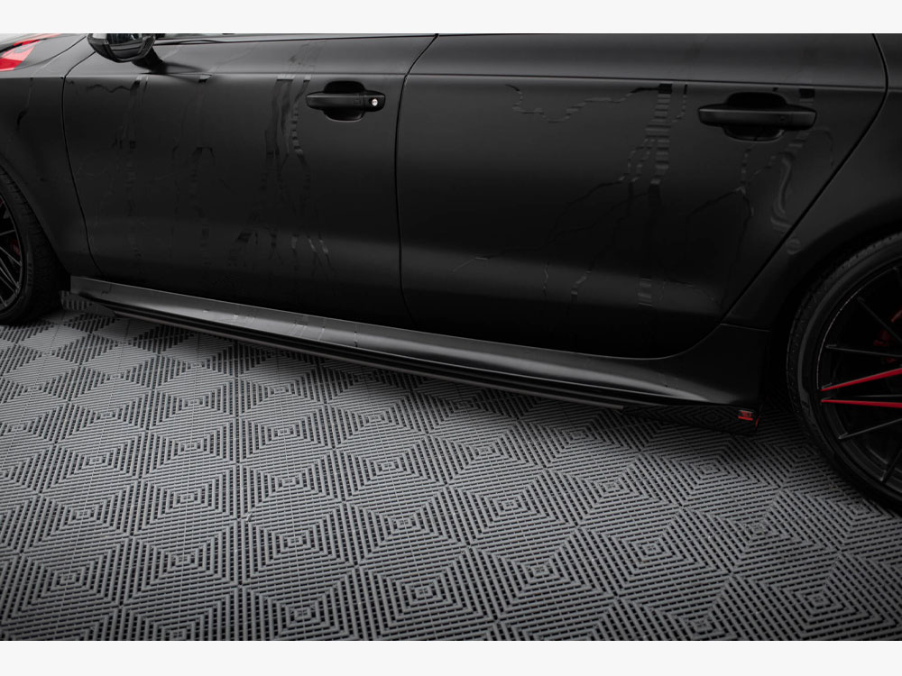 Street PRO Side Skirts Diffusers + Flaps Audi A7 RS7 Look C7 - 4 