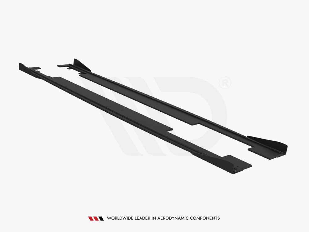 Street PRO Side Skirts Diffusers + Flaps Audi A7 RS7 Look C7 - 6 