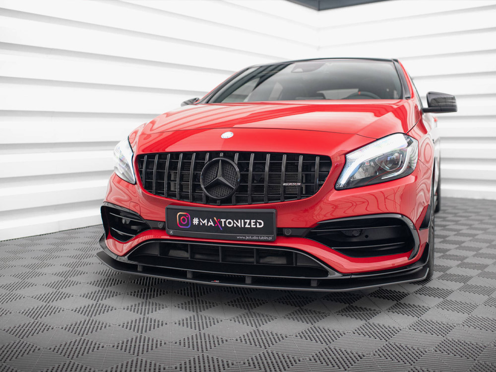Street PRO Front Splitter Mercedes-Benz A 45 AMG Aero W176 Facelift - 2 