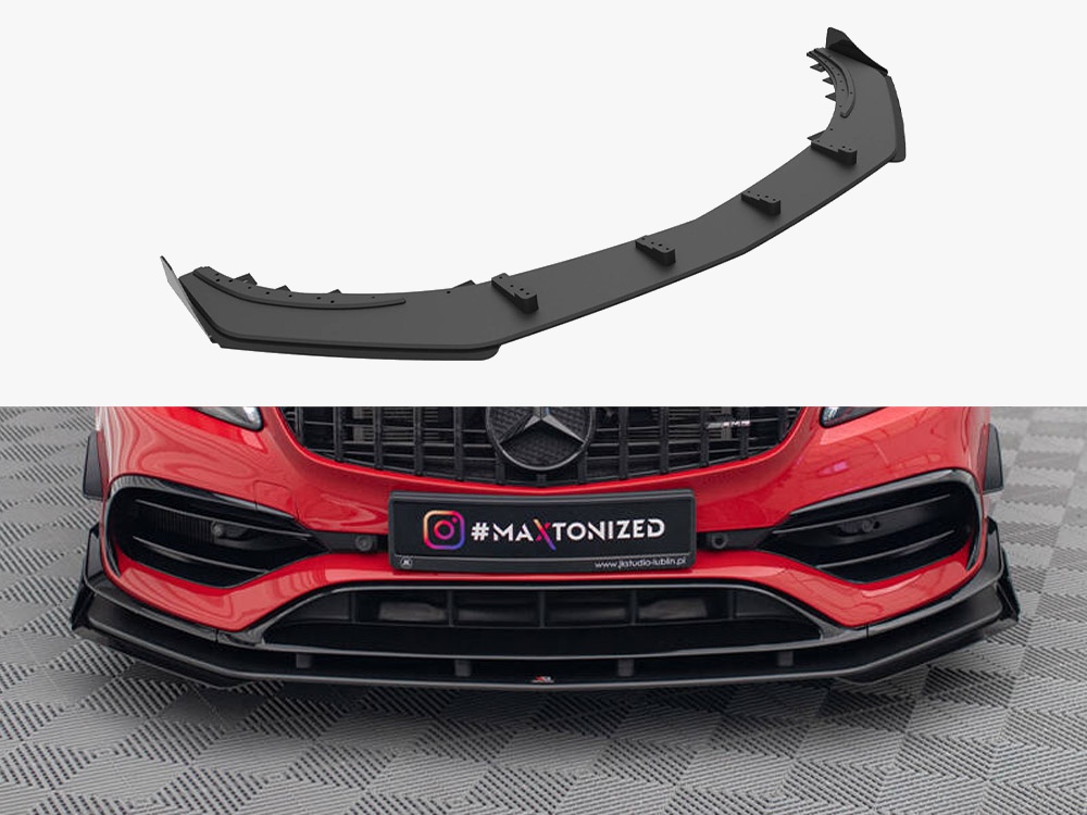 Street PRO Front Splitter + Flaps Mercedes-Benz A 45 AMG Aero W176 Facelift - 1 