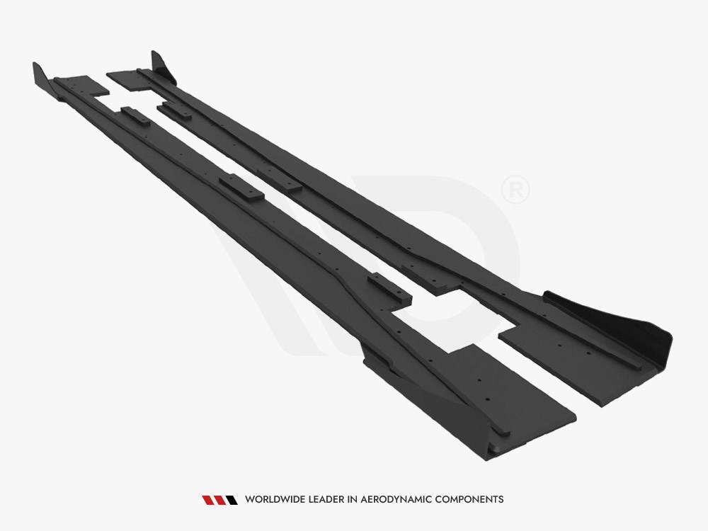Street PRO Side Skirts Diffusers + Flaps Mercedes-Benz A 45 AMG W176 Facelift - 7 