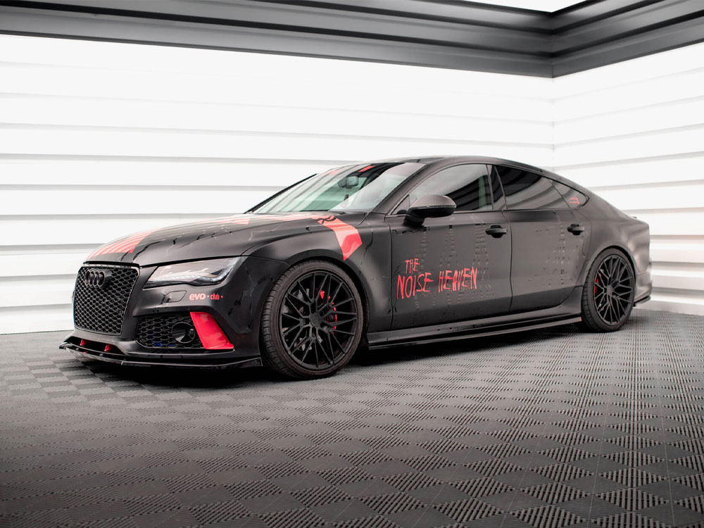 Side Skirts Diffusers Audi A7 RS7 Look C7 - 2 