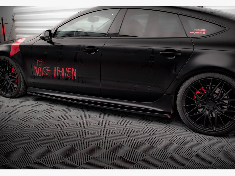 Side Skirts Diffusers Audi A7 RS7 Look C7 - 3 