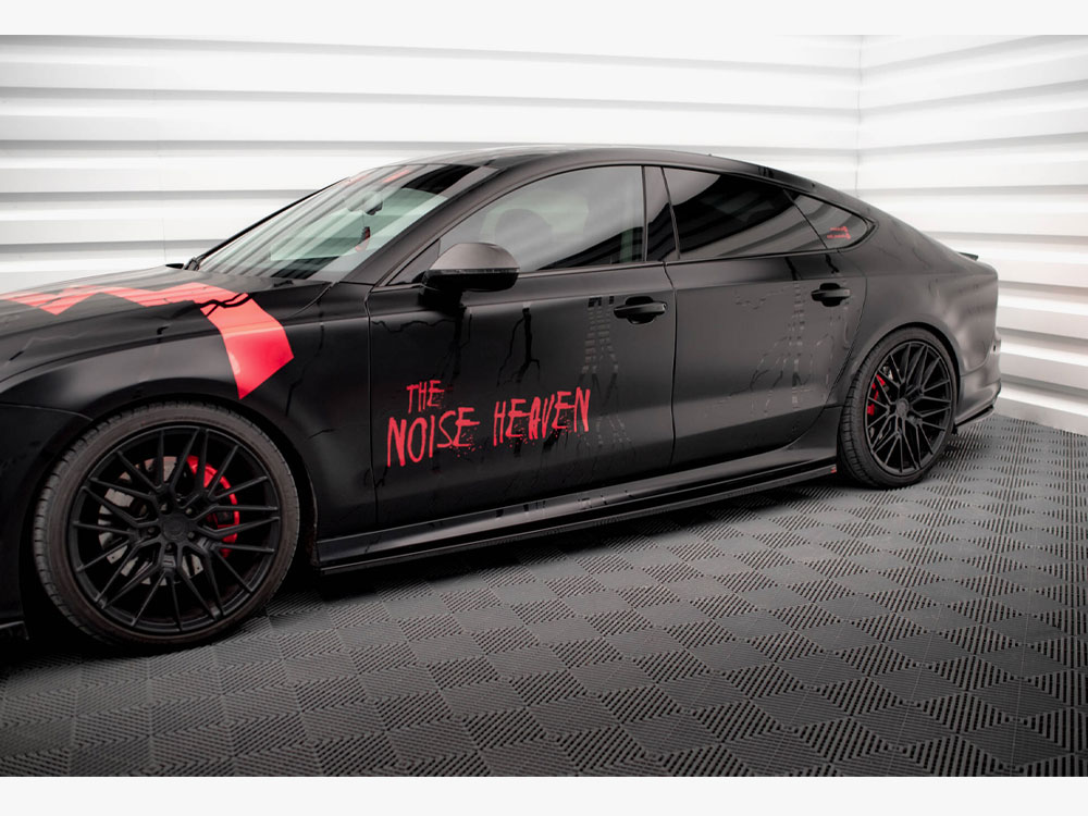 Side Skirts Diffusers Audi A7 RS7 Look C7 - 4 