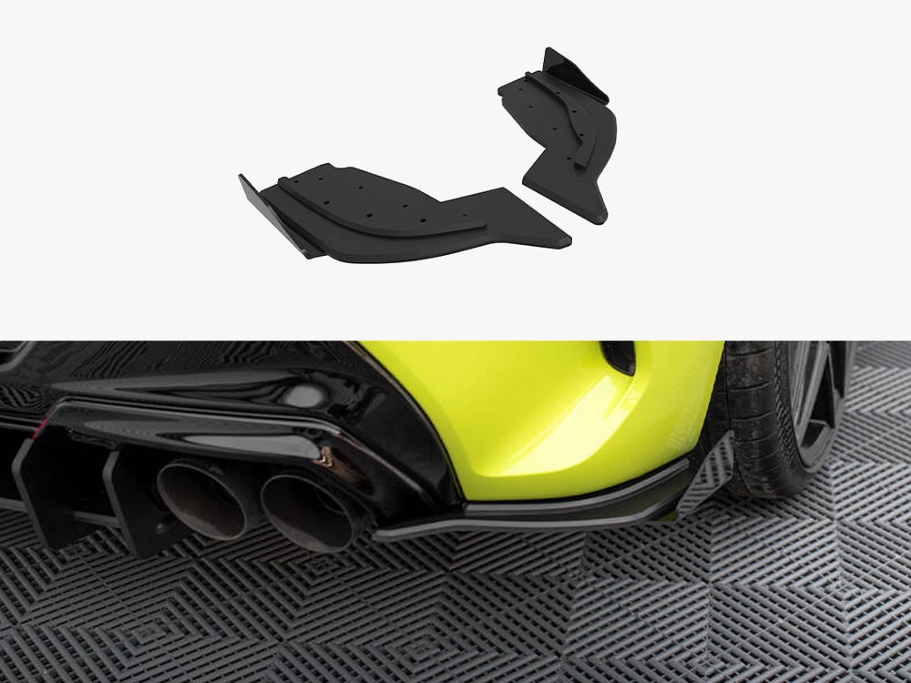 Street Pro Rear Side Splitters V.2 + Flaps V.2 BMW 1 F40 M-Pack / M135i - 1 