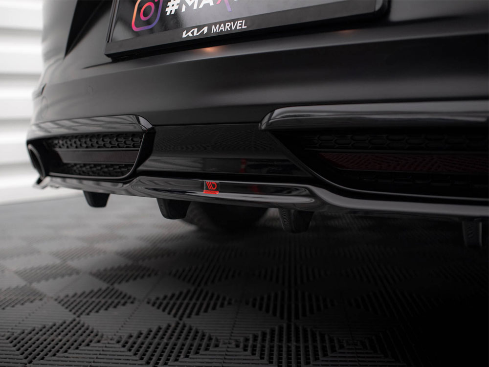 Central Rear Splitter (Vertical Bars) KIA ProCeed GT Mk1 Facelift - 4 