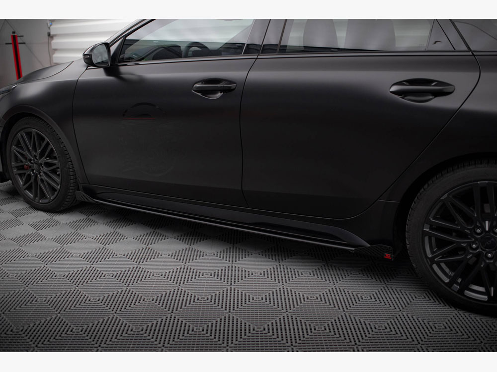 Street PRO Side Skirts Diffusers + Flaps Kia Proceed GT / GT-Line Mk1 Facelift / Ceed GT Mk3 Facelift  - 3 