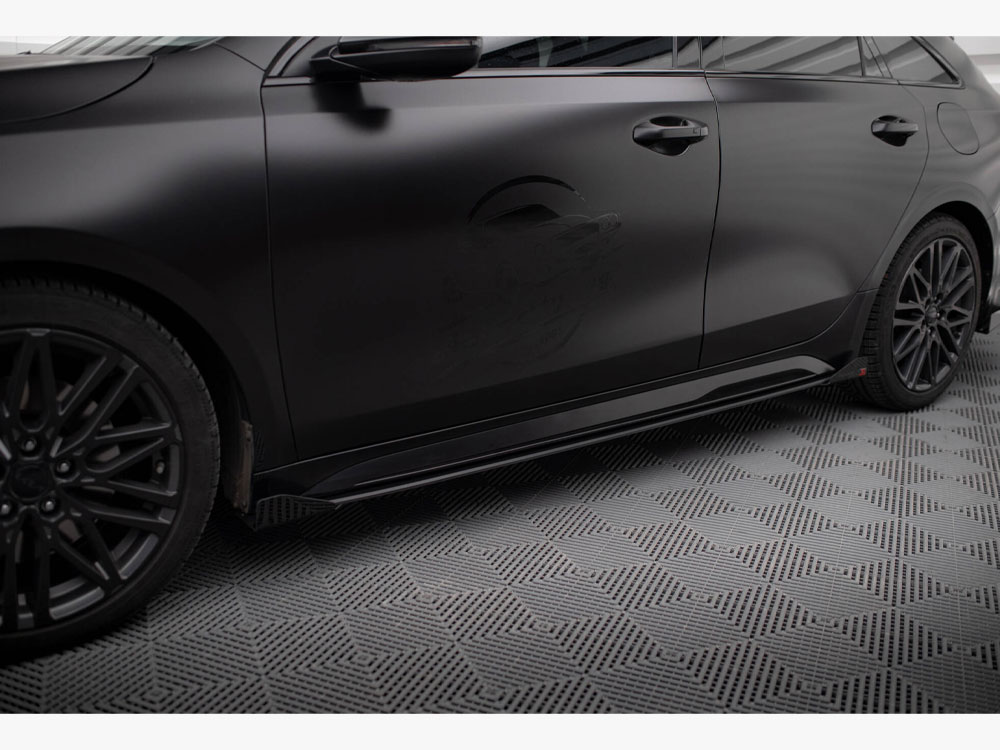 Street PRO Side Skirts Diffusers + Flaps Kia Proceed GT / GT-Line Mk1 Facelift / Ceed GT Mk3 Facelift  - 4 