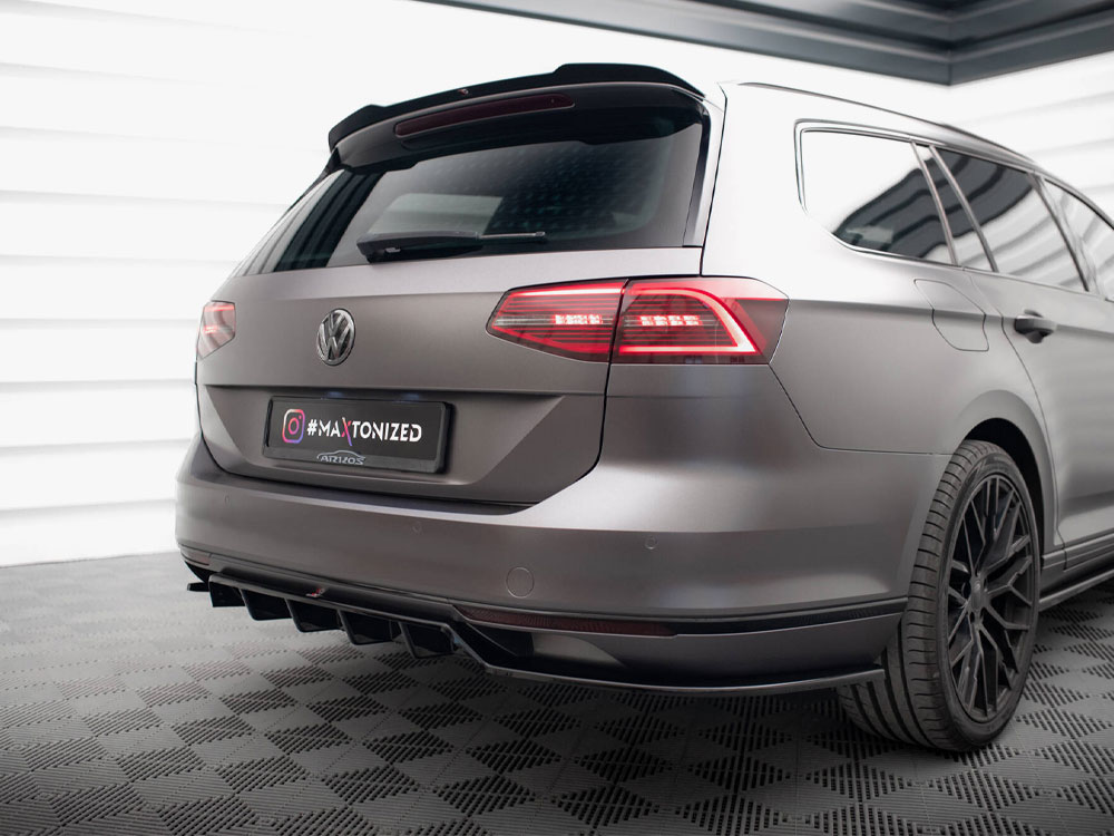 Rear Splitter (Vertical Bars) Volkswagen Passat R-Line B8 - 4 