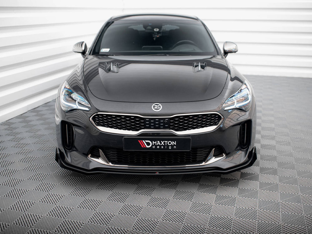 Street PRO Front Splitter + Flaps Kia Stinger GT / GT-Line / Standard Mk1 - 3 