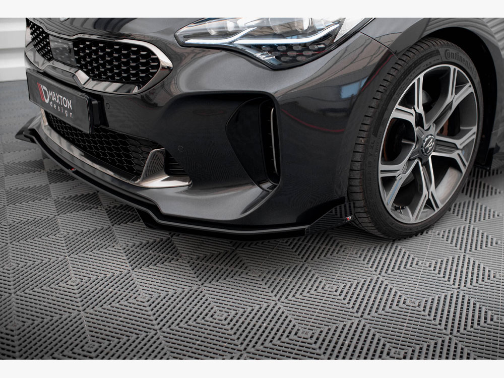 Street PRO Front Splitter + Flaps Kia Stinger GT / GT-Line / Standard Mk1 - 5 
