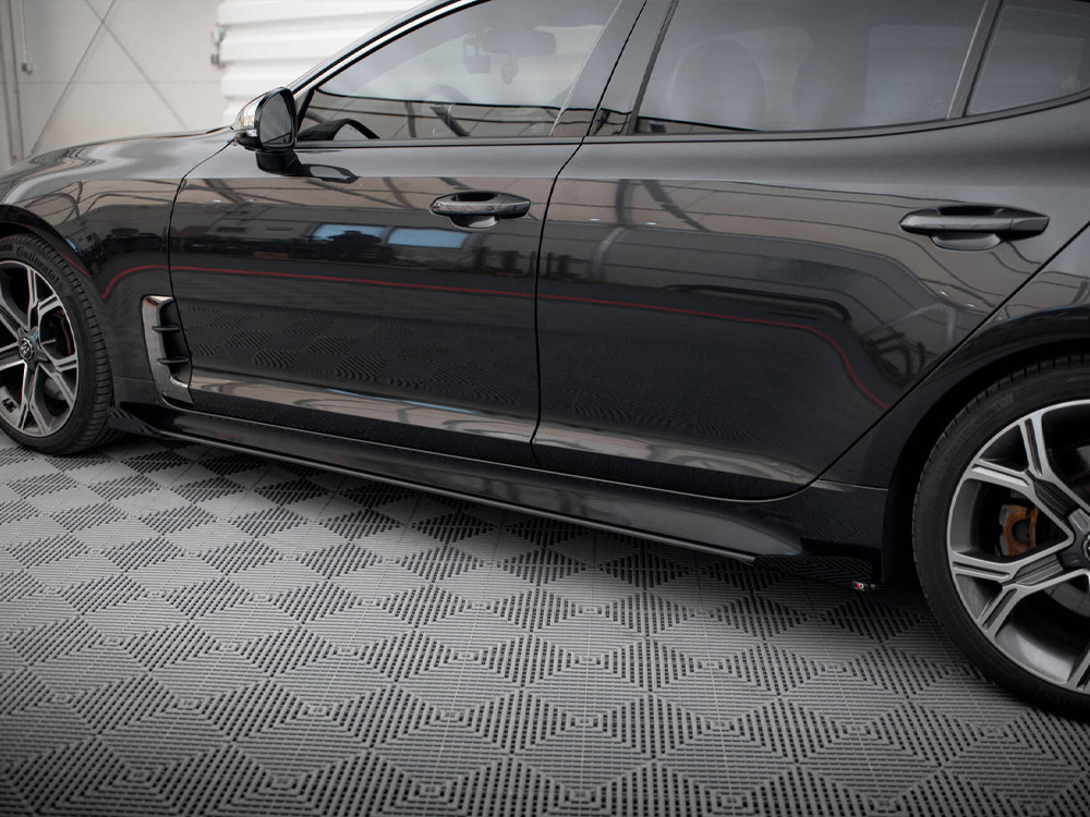 Street PRO Side Skirts Diffusers + Flaps Kia Stinger GT / GT-Line / Standard Mk1 - 3 