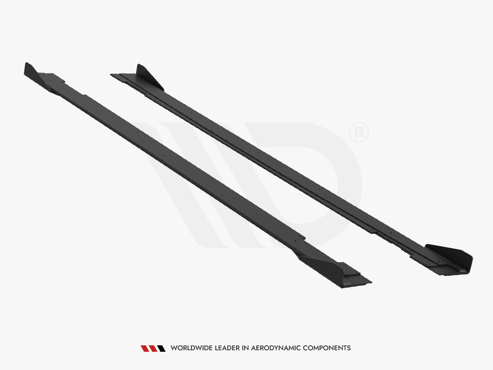 Street PRO Side Skirts Diffusers + Flaps Kia Stinger GT / GT-Line / Standard Mk1 - 6 