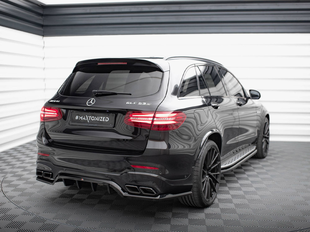 Rear Splitter (Vertical Bars) V.1 Mercedes-AMG GLC 63 SUV X253 - 2 