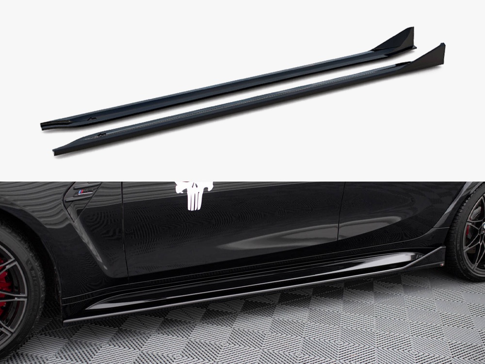 Side Skirts Diffusers V.3 CSL Look compatible with BMW M3 Sedan / Touring G80 / G81 - 1 