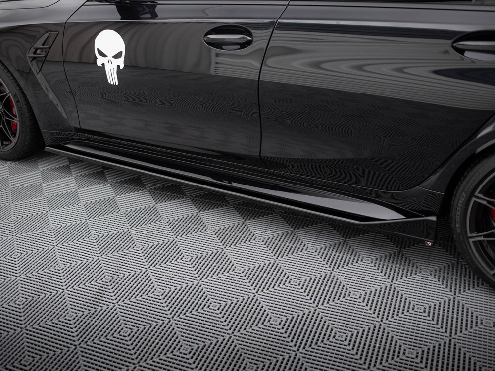 Side Skirts Diffusers V.3 CSL Look compatible with BMW M3 Sedan / Touring G80 / G81 - 4 