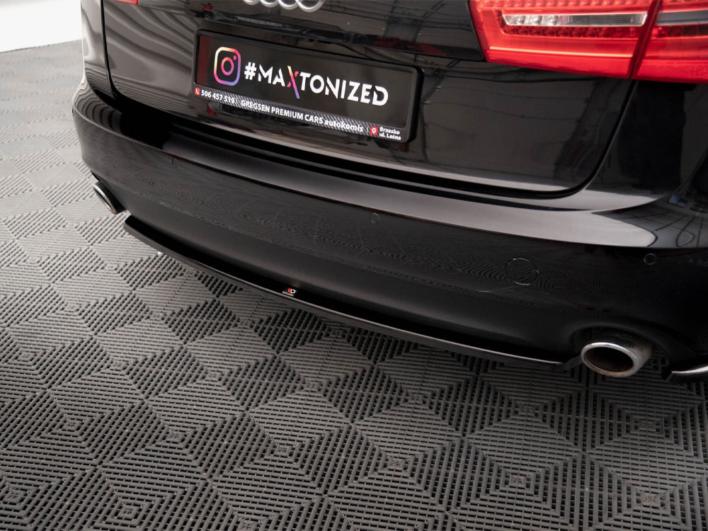 Central Rear Splitter Audi A6 Avant C7 - 4 