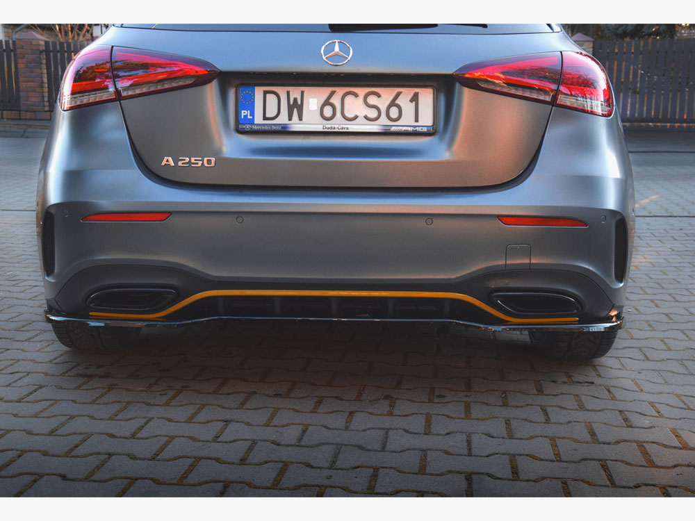Rear Splitter (Vertical Bars) Mercedes-Benz A Hatchback AMG Line W177 - 3 