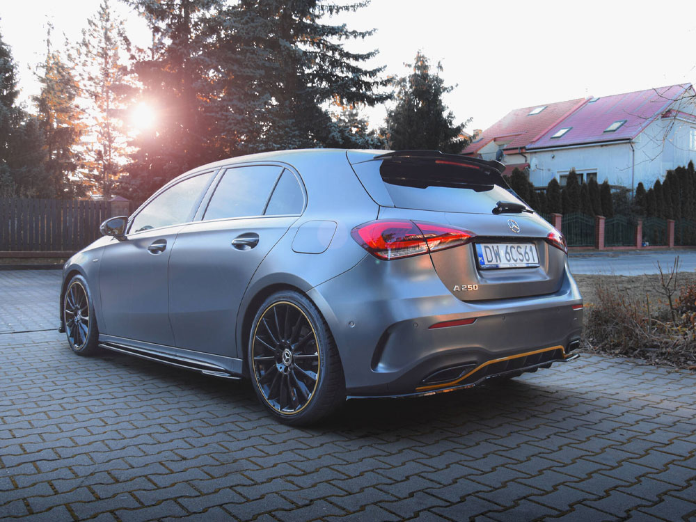 Rear Splitter (Vertical Bars) Mercedes-Benz A Hatchback AMG Line W177 - 2 